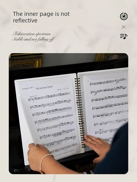 Yome Müzik Piyano A4 Notası Klasörü - Seçtiğiniz 2 Adet (Standart İç Sayfalar) - 6