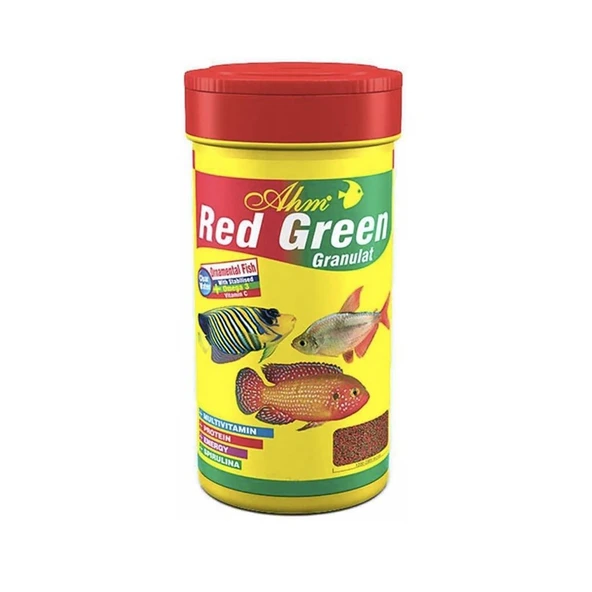 Ahm Red Green Granulat Balık Yemi 250 ml