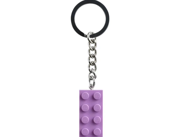 LEGO 854304 Orta Lavanta 2x4 Saplamalı Anahtarlık