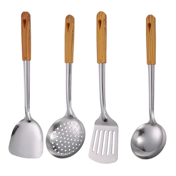 Kalın Paslanmaz Çelik Mutfak Gereçleri - Spatula ve Kaşık (Model 1) - 6
