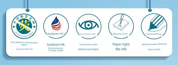 Kalınlaştırılmış Tian Zi Ben Defteri (10'lu Paket) - Kalem ve Silgili - Resim 9