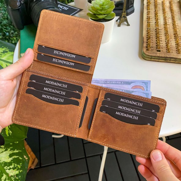 Modica Cosmos - Hakiki Deri Pisotlu Erkek Cüzdan - 4