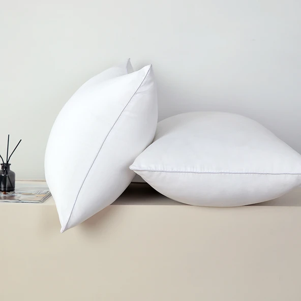 Polyester Elyaf Yastık - Beyaz Arı Desenli Orta Yastık - Tek - 3