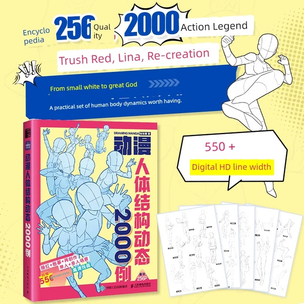 Anime İnsan Vücudu Yapısı Çizim Teknikleri Kitabı - Uçan Kuş Animasyonu 2000
