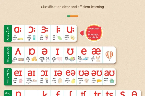 Çince Pinyin Sesli Asılı Duvar Tablosu - Resim 6