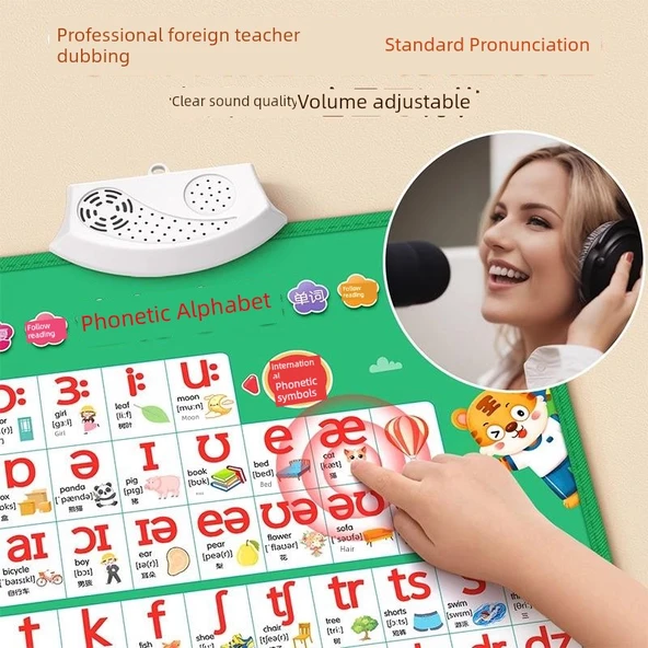 Çince Pinyin Sesli Asılı Duvar Tablosu - Resim 2