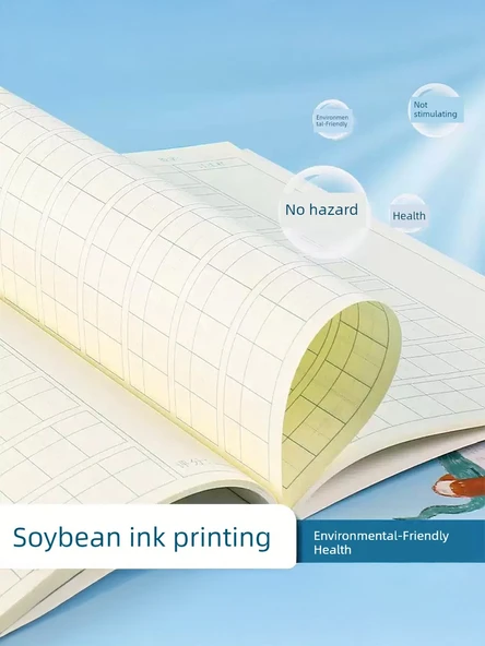 Kalınlaştırılmış Tian Zi Ben Defteri (10'lu Paket) - Kalem ve Silgili - Resim 3