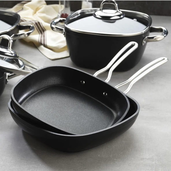 Schafer Gastronomie Master Granit Tava 26Cm-Siyah - 4