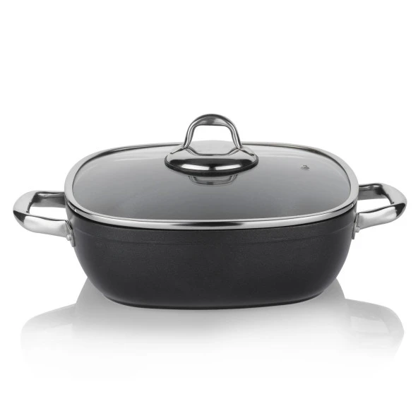 Schafer Gastronomie Master Granit Basık Tencere-28Cm - 2