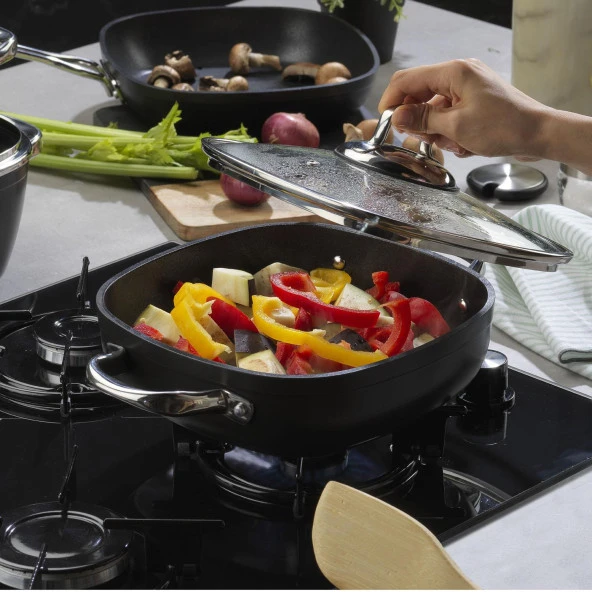 Schafer Gastronomie Master Granit Basık Tencere 24 Cm - 4