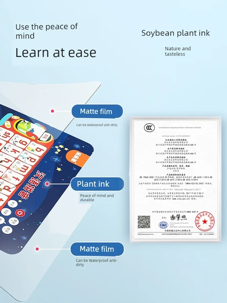 Çince Pinyin Çevirme Tablosu - [Temel Sürüm 2] Pinyin Duvar Tablosu + Çin Haritası - Resim 6