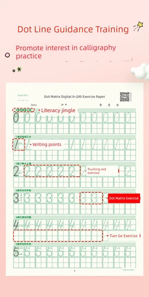 Çocuklar için Pinyin İngilizce Sayılar Hat Pratik Defteri - Pinyin + Sayılar + İngilizce + 1. Sınıf (Üst ve Alt) Zihinden Hesaplama Kağıdı (Toplam 5 Adet 100 Sayfa) - 10