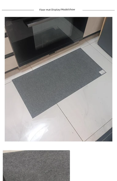 Mutfak Zemin Koruyucu - Yağa Dayanıklı Kaymaz Paspas - 50x100 cm - Kahve 6 - 6