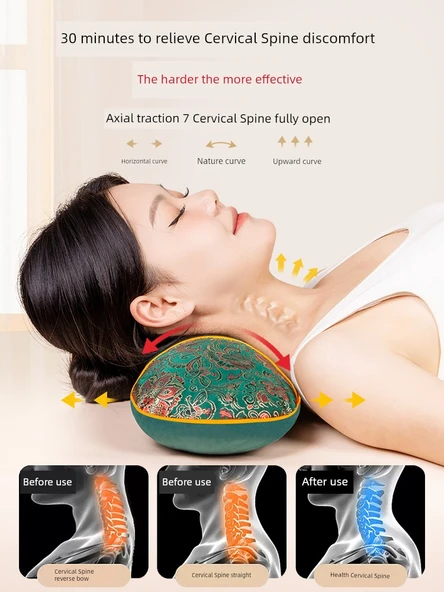 Kadife Isıtmalı Pelin Boyun Yastığı - Akik Yeşili - 2'li Paket - 7-8cm - 3