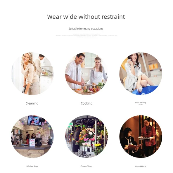 Yağa Dayanıklı Mutfak Önlüğü Seti - Üçgen Türban, Çiçek Desenli, Büyük Dantel, Lacivert - Resim 5