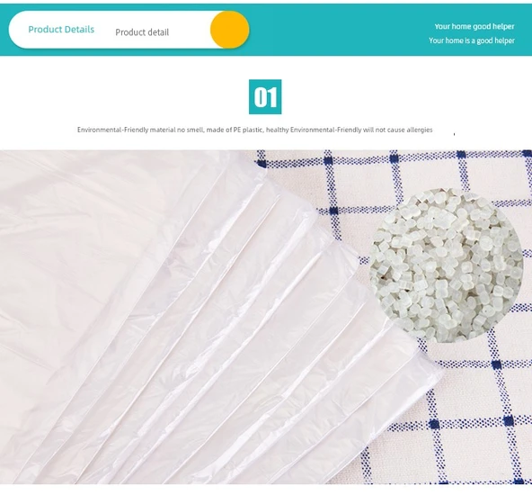 Kalın Tek Kullanımlık Plastik Masa Örtüsü - Beyaz 100 x 140cm - Resim 10