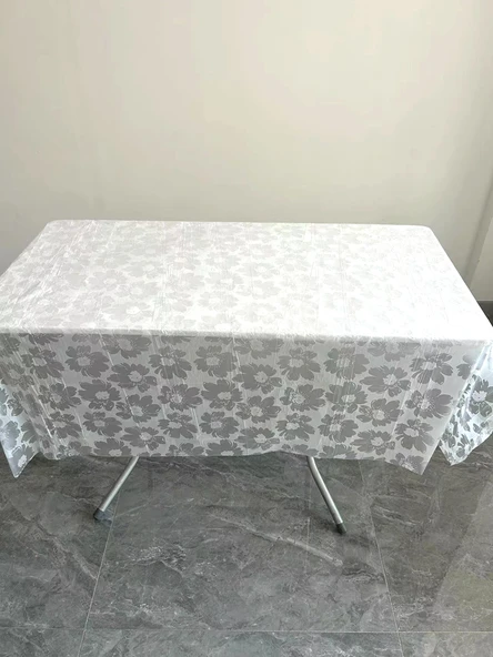 Kalın PE Beyaz Masa Örtüsü 1.6 x 1.6 m 10 Adet (10 Katlı) - 4