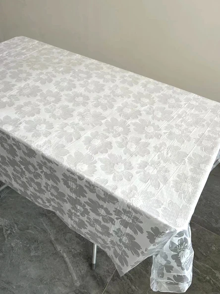 Kalın PE Beyaz Masa Örtüsü 1.6 x 1.6 m 10 Adet (10 Katlı) - 3