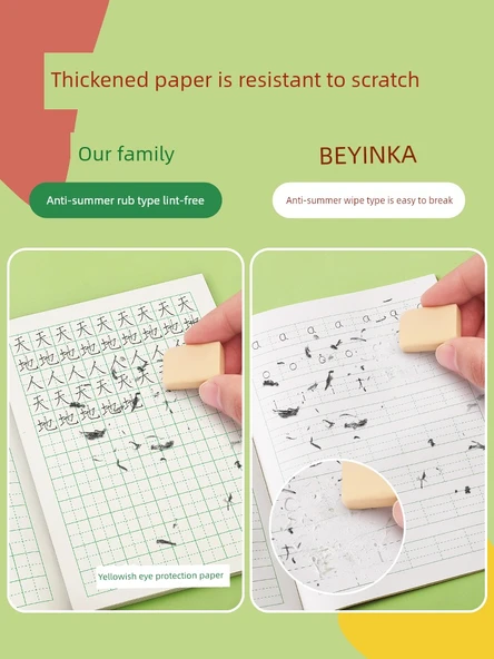 Okul Öncesi Çince Pinyin Alıştırma Kitabı - Kare Çerçeve - 30 Adet (Tian Zi + Yeni Karakter + Pinyin) - 6