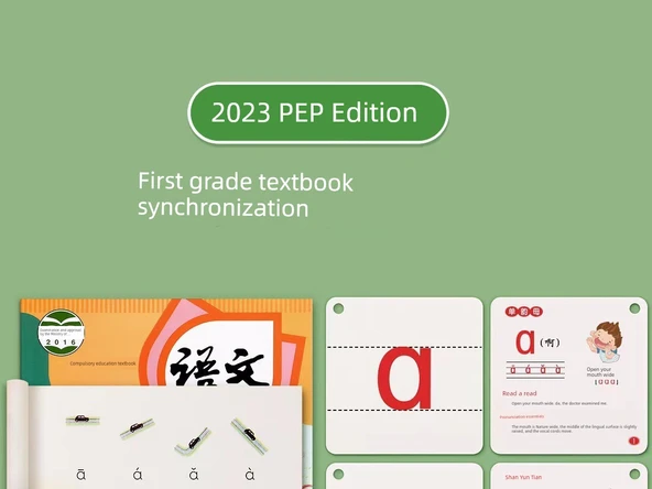Pinyin Öğrenme Kartları - 70 Kart (Başlangıç Ünsüzü + Sesli + Genel) - 8