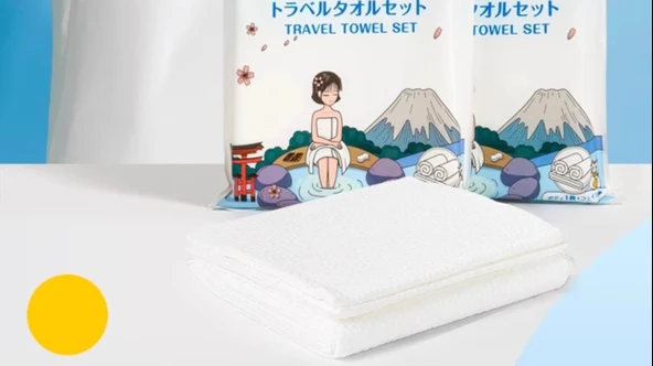 Seyahat Tipi Tek Kullanımlık Banyo Havlusu Seti - 6'lı - 9