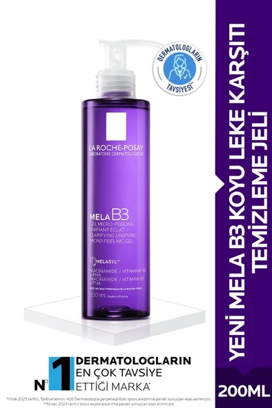La Roche Posay Mela B3 Koyu Leke Karşıtı Temizleme Jeli 200 Ml- SKT:12M
