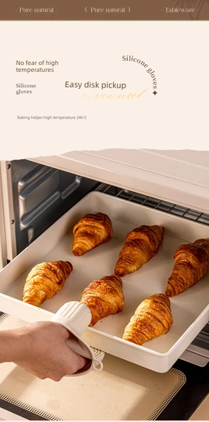 Isıya Dayanıklı Fırın Eldiveni - [Gül Ağacı] 304 Spatula + Kaşık İki Parça Set - Resim 11