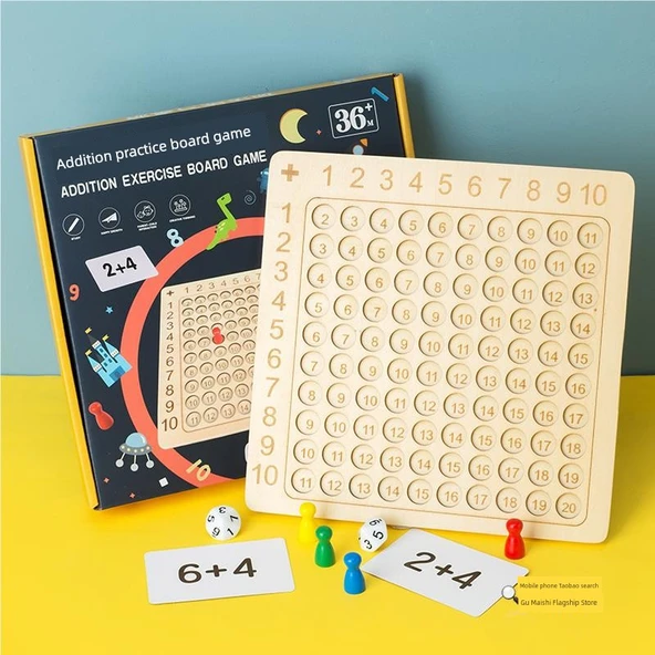 İlkokul Matematik Öğrenme Oyuncağı - (Geliştirilmiş) Toplama Oyunu