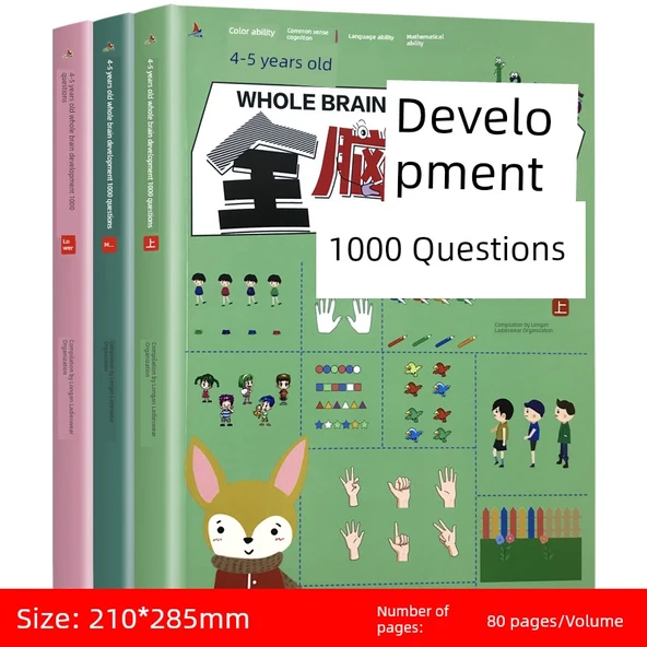 4-5 Yaş Çocuklar için Matematik Alıştırma Kitabı (1000 Soru)