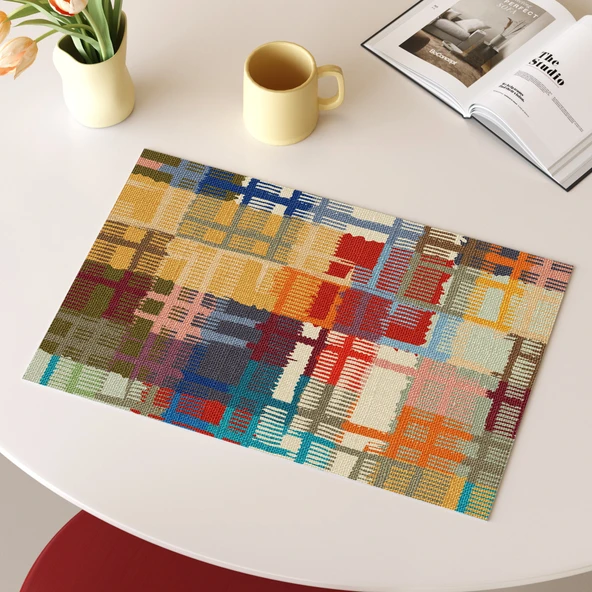 Su Geçirmez Yağ Geçirmez PVC Masa Örtüsü - [Utopia] -2# - 40x60cm