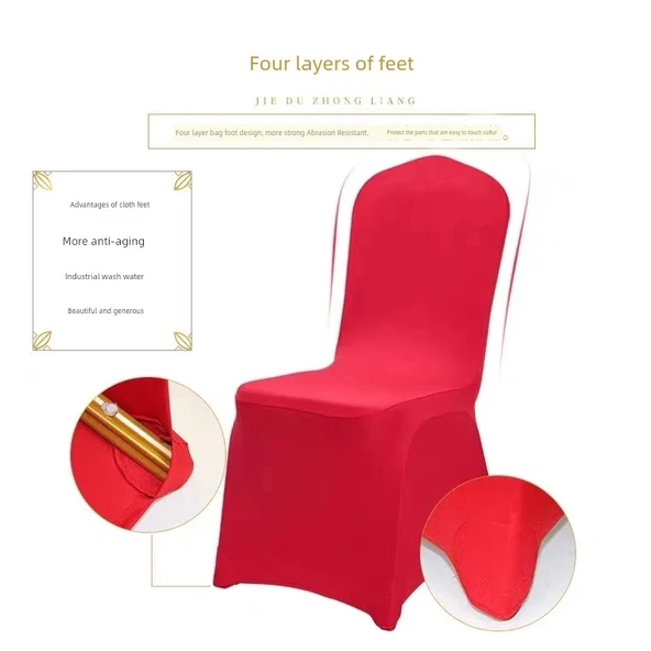 Elastik Sandalye Kılıfı - Bordo Zarf Ayaklı - 5