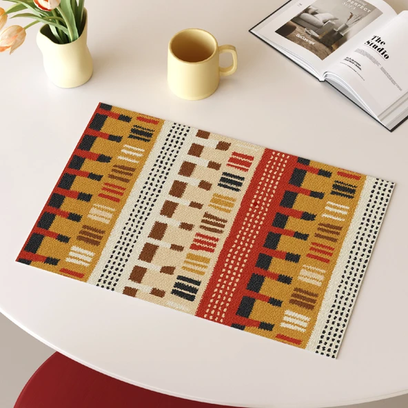 Su Geçirmez Yağ Geçirmez PVC Masa Örtüsü - [Utopia] -22# - 40x60cm