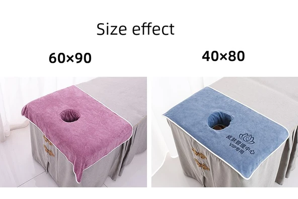 Yüz Delikli Masaj Yatağı Havlusu - Klas Gri - 60x90cm - 7