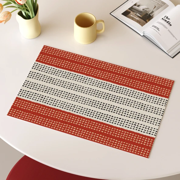 Su Geçirmez Yağ Geçirmez PVC Masa Örtüsü - [Utopia] -5# - 35x50cm
