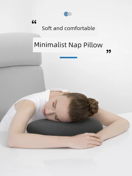 Portatif Lateks Mini Yastık - Standart Koyu Gri Saklama Çantalı - 3