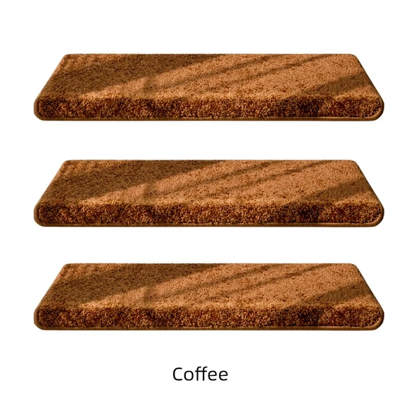 Yapışkansız Kaymaz Merdiven Halısı - 266 Kahve - 80 x 24+3cm