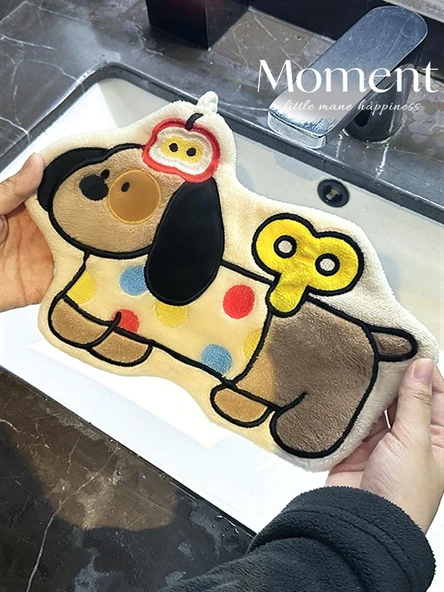 Sosis Köpek El Havlusu - Renkli Yaşam A - Mıknatıslı Kanca - 4 x 4cm - 6