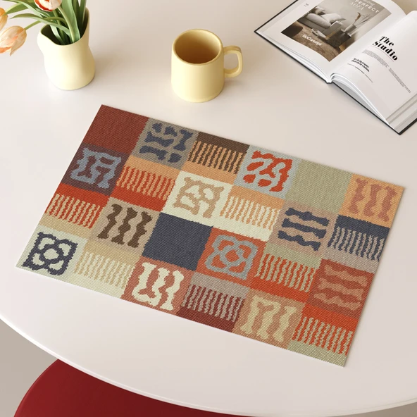 Su Geçirmez Yağ Geçirmez PVC Masa Örtüsü - [Utopia] -3# -1 - 40x60cm