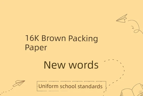 16K İlkokul Alıştırma Kitabı - Yeni Kelime, Kalın - 5'li Paket - 7