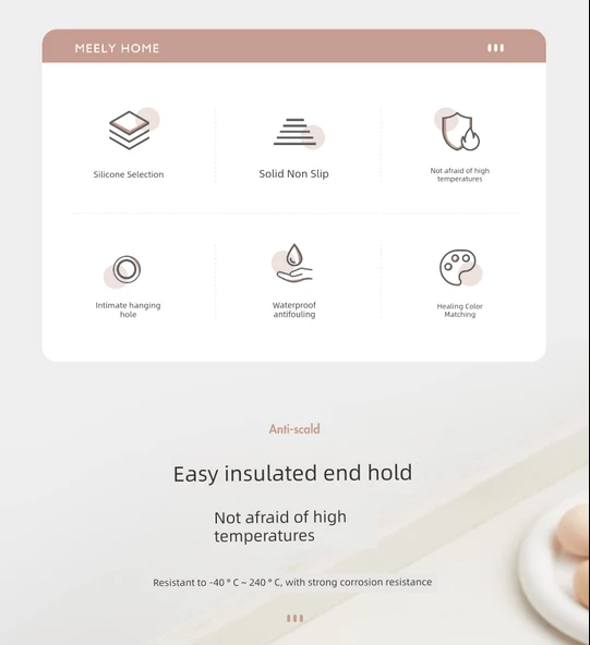 Silikon Fırın Eldiveni - Isıya Dayanıklı - Zeytin Yeşili - 2'li Paket - Resim 9