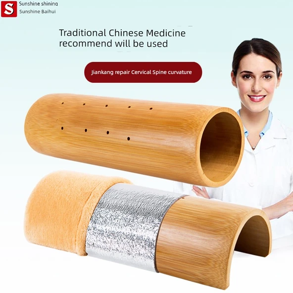 Bambu Boyun Yastığı - Bambu Bel Yastığı Yüksek 4.5cm - 5