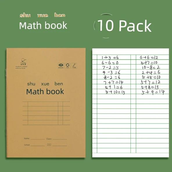 İlkokul Defteri - Matematik/10 Adet