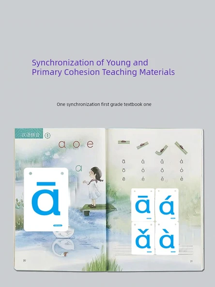 Pinyin Heceleme ve Okuma Yazma Kartları - 1. Sınıf 1. Dönem 284 Kelime - 6