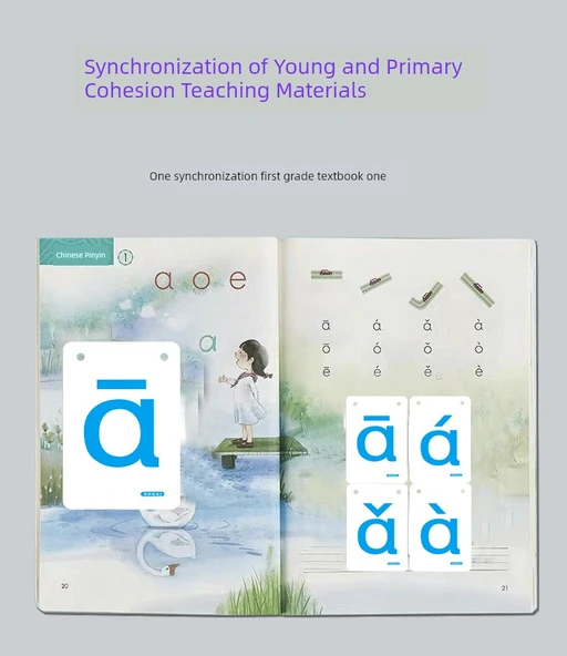 Pinyin Heceleme ve Okuma Yazma Kartları - 1. Sınıf 1. Dönem 284 Kelime - 11