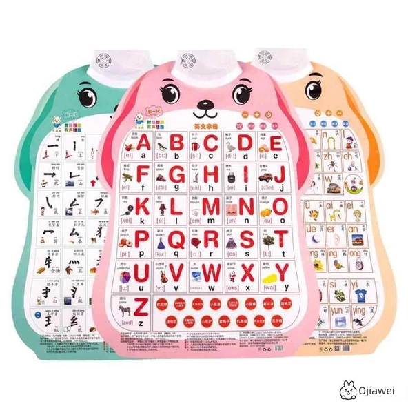 Çince Pinyin Alfabe Duvar Tablosu - İsteğe Bağlı Yavru Köpek Duvar Tablosu 2 - 6
