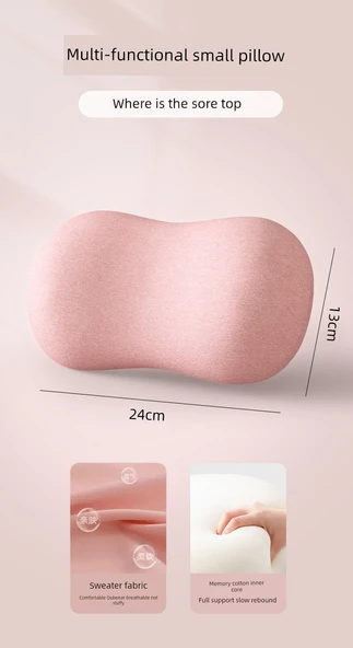 Mini Taşınabilir Ofis Yastığı - Pembe