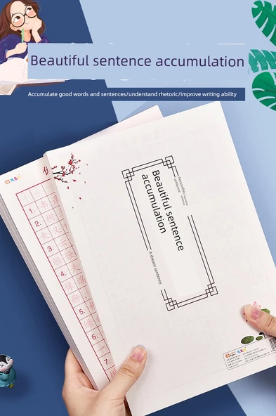 Hat Pratiği Kitabı - Düz Yazı - 4 Cilt Tekrarsız Güzel Cümleler - 7
