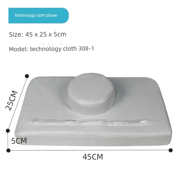 Çökme Önleyici Masaj Yastığı - Çay Beyazı Teknoloji Kumaşlı - Plaka Destekli - 5-5cm