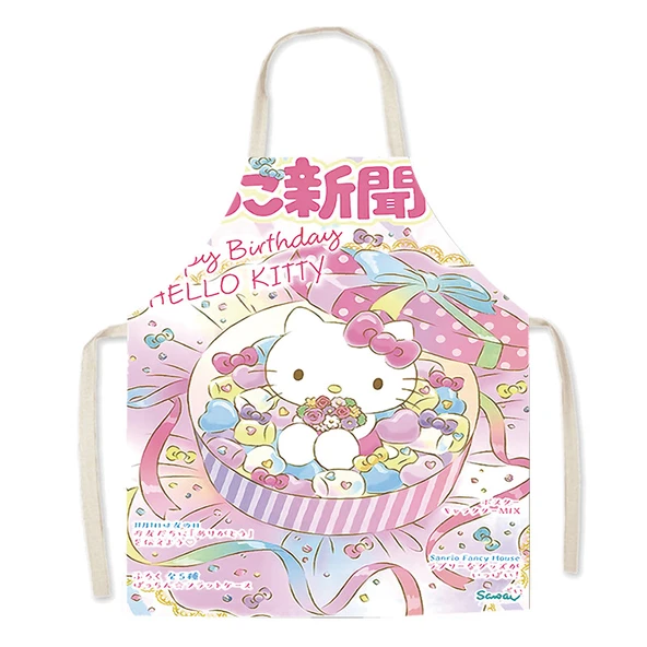 Sevimli Kedi Desenli Çocuk Mutfak Önlüğü HK-(7) 45x56cm - Kalın Pamuklu - Resim 3