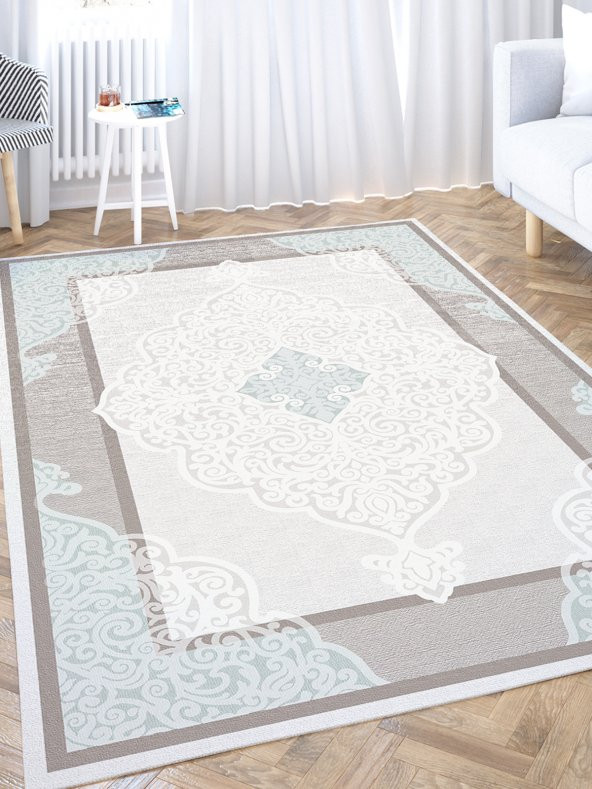 Duru Mavi Halı Örtüsü - 4